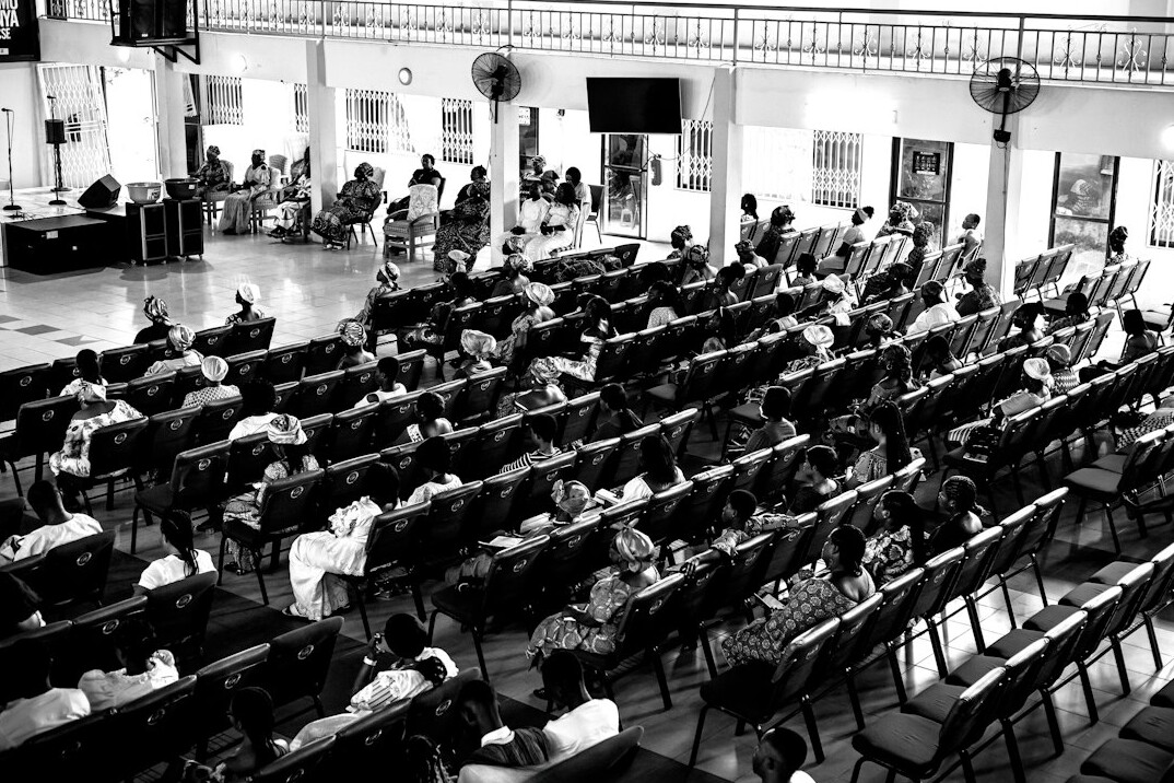 Audience listening in a university lecture hall